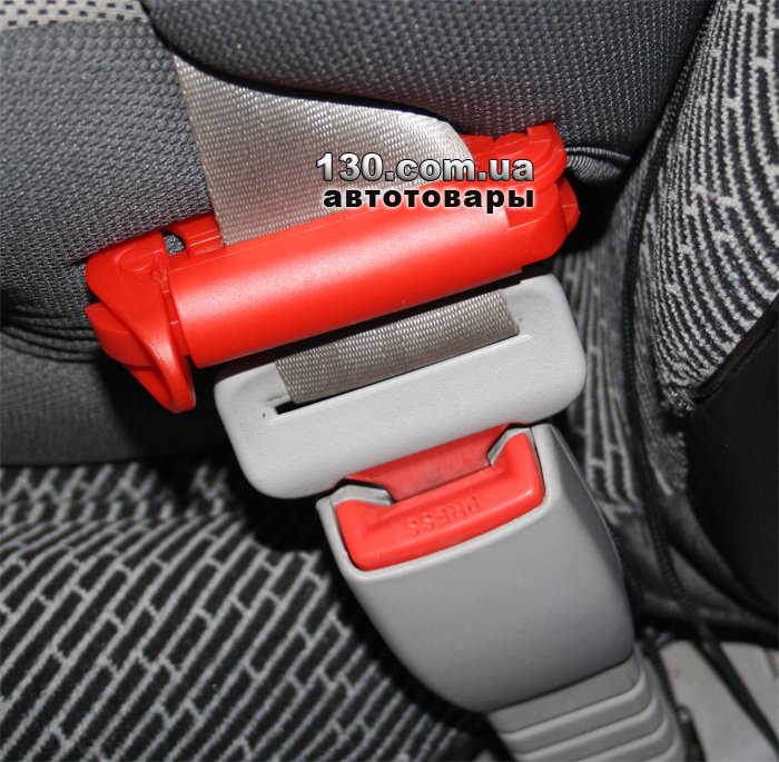 Car seat with seat belt tensioner