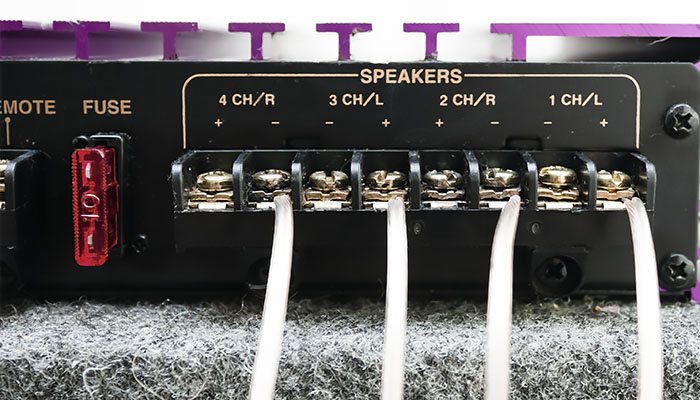 How to connect the amplifier with a bridge?