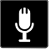 Audio recording with microphone mute option