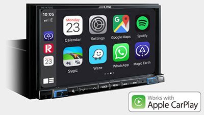 Support for the iPhone and the service Apple CarPlay