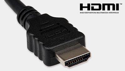 Available USB connector and HDMI