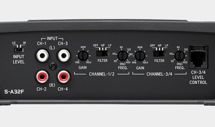 Inputs for connecting bass/tweeters