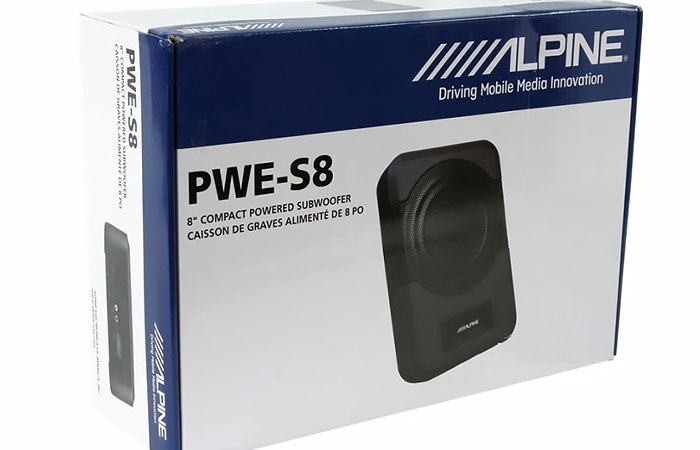 Alpine Compact Active Subwoofer PWE-S8