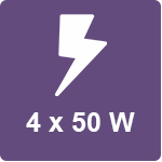 Power 4x50 W