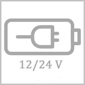 Operating voltage 12/24 Volts