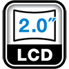 2.7-inch full color LCD