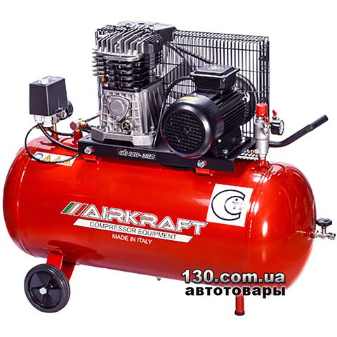 AIRKRAFT AK100-360M-220-ITALY — компресор з ремінним приводом і ресивером