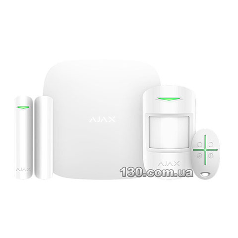 Бездротова GSM сигналізація для дому / квартири AJAX StarterKit Plus White