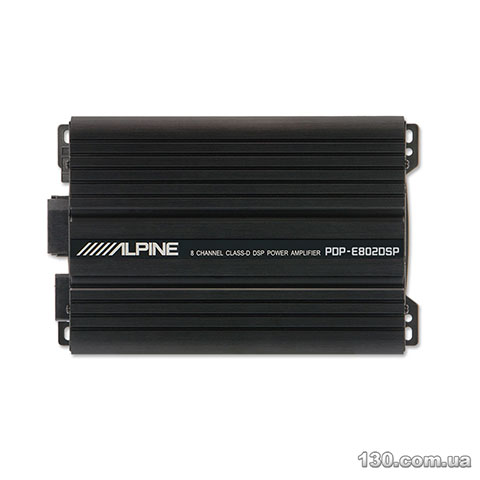Alpine PDP-E802DSP — автомобільний підсилювач звуку восьмиканальний, з вбудованим процесором звуку (DSP)