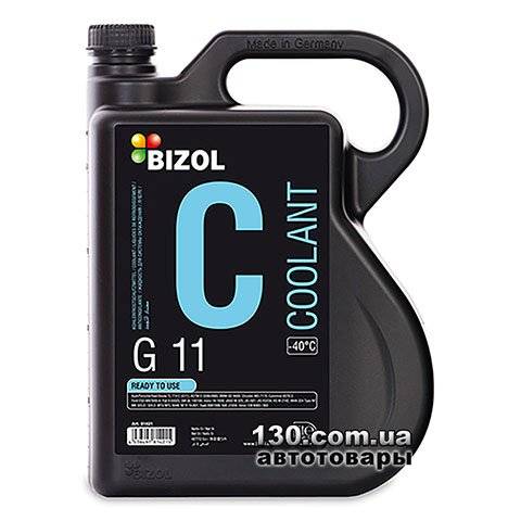 Antifreeze Bizol Coolant G11 -40°C Ready To Use 5 l