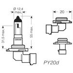 Автомобильная галогеновая лампа OSRAM HB4 (9006-01B) Original Spare Part