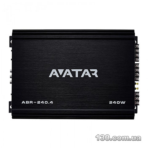 Avatar ABR-240.4 BLACK — автомобільний підсилювач звуку чотириканальний