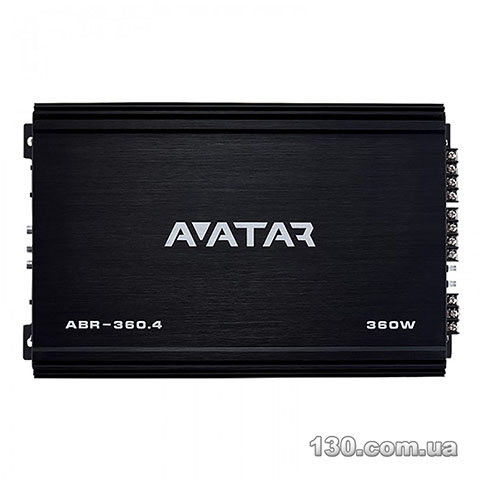 Автомобільний підсилювач звуку Avatar ABR-360.4 BLACK чотириканальний