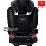 Детское автокресло Recaro Monza SeatFix расцветка Microfibre black/aquavit + Подарок