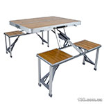 Table Bo-Camp Bamboo Brown/Silver (1404800)