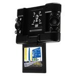 Автомобильный видеорегистратор DOD V650 с двумя камерами, ИК подсветкой и LCD дисплеем + Подарок