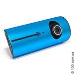 Автомобильный видеорегистратор Dixon DVR-R300 BE с двумя камерами, LCD дисплеем и GPS логгером, корпус синий