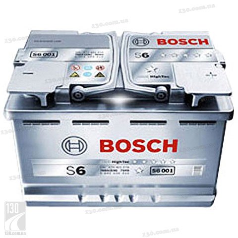 Bosch S6 AGM HighTec (0092S60010) 70 Ач — автомобильный аккумулятор «+» справа