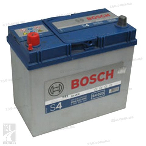 Car battery Bosch S4 Silver 545 158 033 45 Ah left “+” for Asia type cars