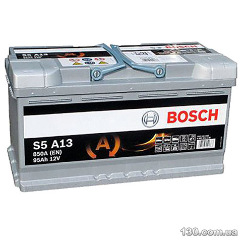 Bosch S5 AGM 6CT 95Ah (0092S5A130) — car battery «+» right