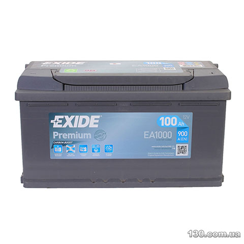 Car battery EXIDE Premium 6CT 100 Ah right «+»