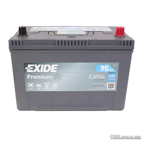 Car battery EXIDE Premium 6CT ASIA 95 Ah right «+»