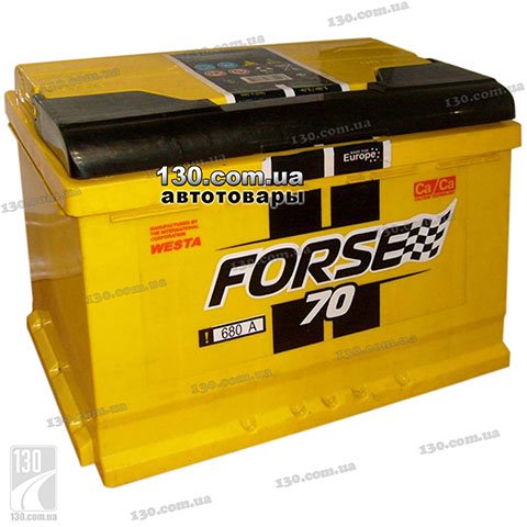 Car battery Forse 6CT-70AZ E 70 Ah right “+”