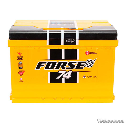 Forse Premium 6CT — car battery 74 Ah right «+»
