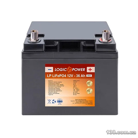 Logic Power LP LiFePO4 — автомобільний акумулятор 36 Аг «+» праворуч