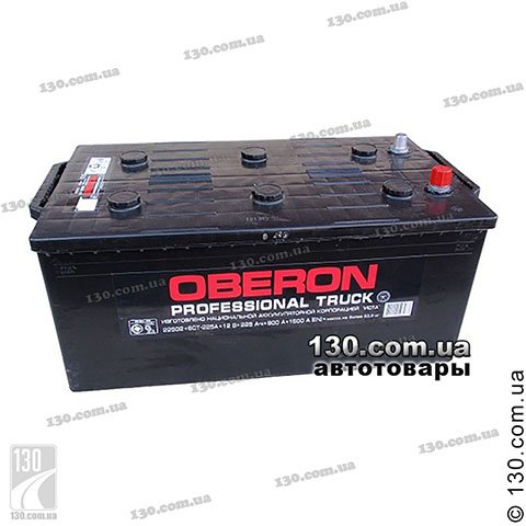 Oberon 6CT-225АЗ — автомобільний акумулятор 225 Аг «+» ліворуч