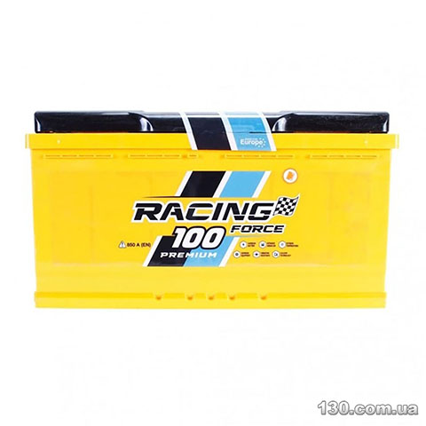 Racing Force Premium 6CT 100Ah — автомобільний акумулятор «+» праворуч