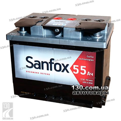 Sanfox 6CT-55АЗ — автомобильный аккумулятор 55 Ач