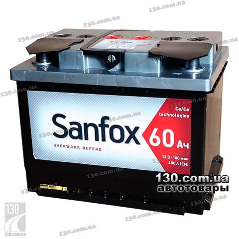 Sanfox 6CT-60АЗ — автомобільний акумулятор 60 Аг