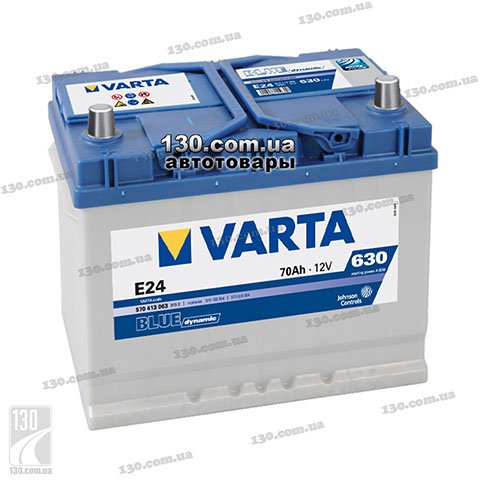 Автомобильный аккумулятор Varta Blue Dynamic 6СТ-70АЗ 570413063 E24 70 Ач «+» слева для азиатских автомобилей