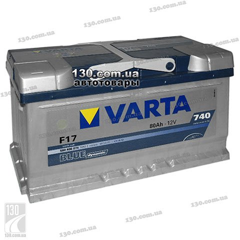 Car battery Varta Blue Dynamic 580 406 074 3132 80 Ah right “+”