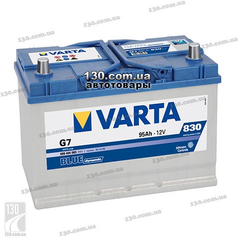 Varta Blue Dynamic 6СТ-95АЗ Е 595404083 G7 95 Ач — автомобильный аккумулятор «+» справа для азиатских автомобилей