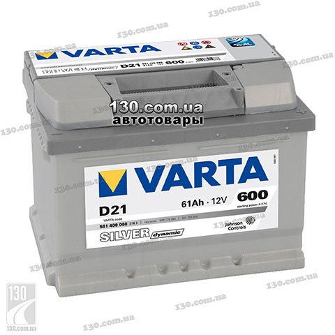 Varta Silver Dynamic 6СТ-61АЗ Е 561400060 D21 61 Ач — автомобильный аккумулятор «+» справа