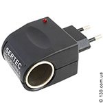 Бытовой адаптер автомобильного прикуривателя Sertec CS-046 (220 В – 12 В)