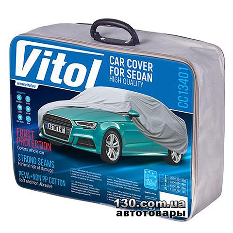 Vitol CC13401 M — тент автомобильный PEVA + PP с подкладкой из хлопка и сумкой