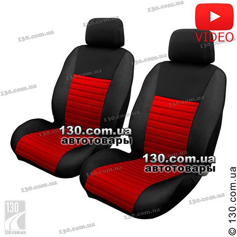 Car seat covers with heat function Milex Arctic Red