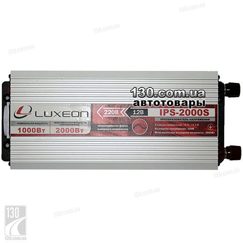Автомобільний перетворювач напруги (інвертор) Luxeon IPS-2000S 12 в 220 Вольт (макс. 2000 Вт)
