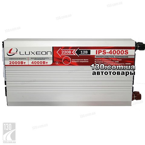 Автомобильный преобразователь напряжения (инвертор) Luxeon IPS-4000S 12 в 220 Вольт (макс. 4000 Вт)