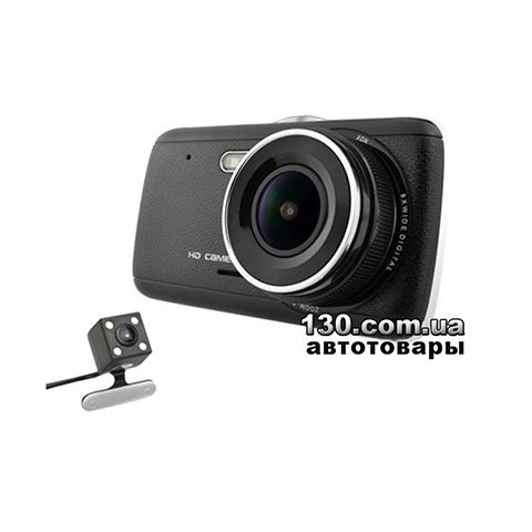 Автомобільний відеореєстратор Carcam T900G з двома камерами, диспеєм і GPS