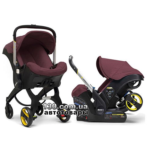 Doona Infant — child car seat with stroller Burgundy / Cherry