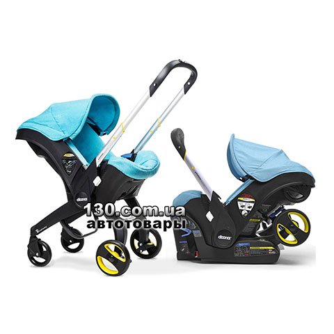 Doona Infant — детское автокресло с коляской (3 в 1) Sky / Turquoise