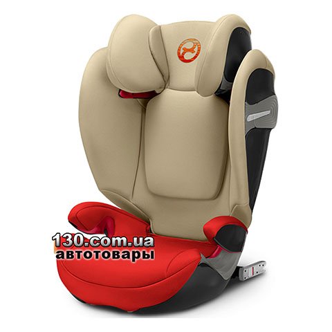 Child car seat with ISOFIX Cybex Solution S i-Fix Autumn Gold burnt red