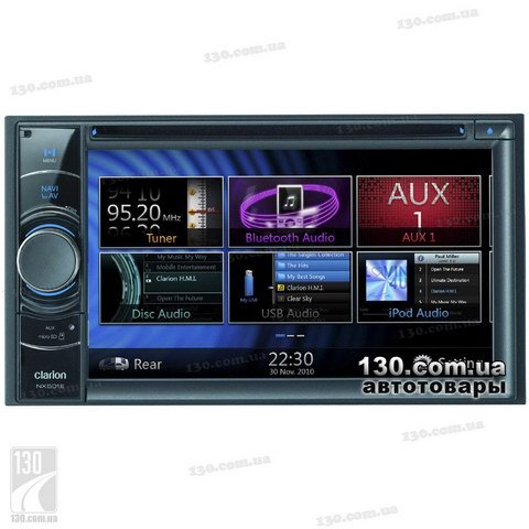 Clarion NX501E — DVD/USB автомагнитола с GPS навигацией и Bluetooth