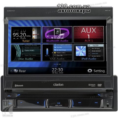 Clarion NZ501E — DVD/USB автомагнитола с GPS навигацией и Bluetooth