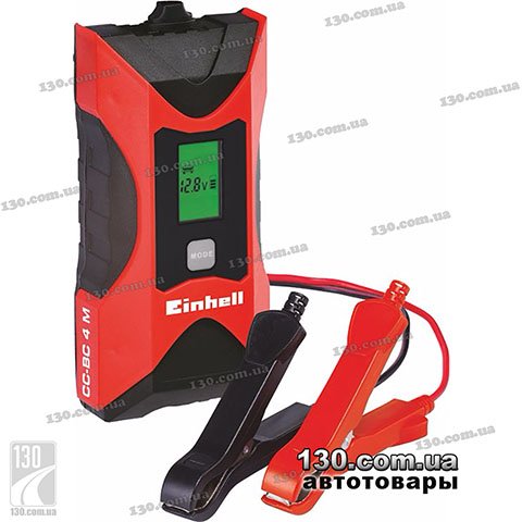 Einhell CC-BC 4 M — интеллектуальное зарядное устройство 6 / 12 В, 4 А с функцией спасения для разряженных аккумуляторов