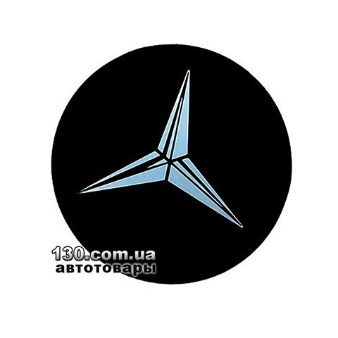 SJS MERCEDES — эмблема на колпаки пластик черный (92734)